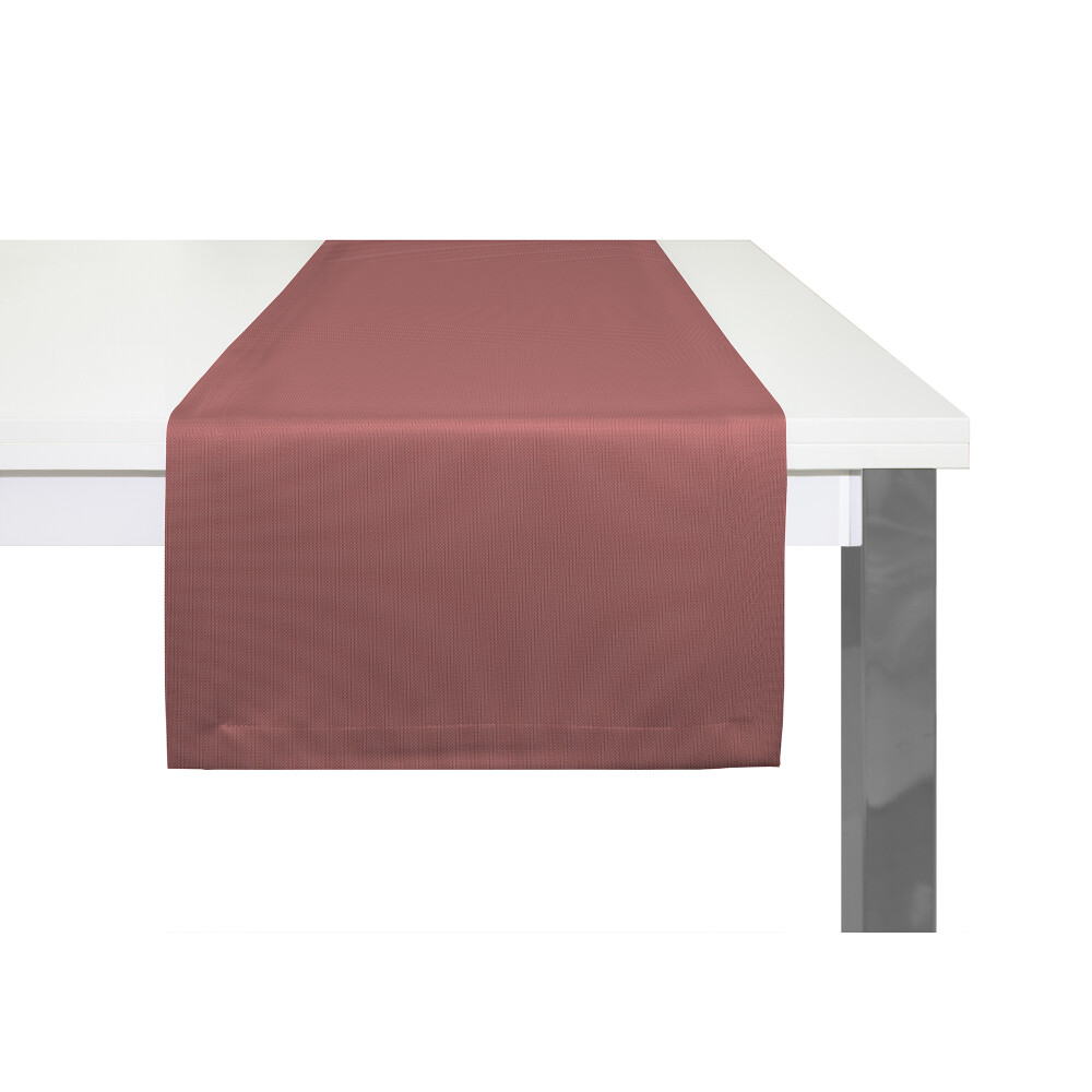 ADAM Tischläufer UNI COLLECTION LIGHT, Kuvertsaum, 150x50 cm, cherryrot |  bei Wohnfuehlidee