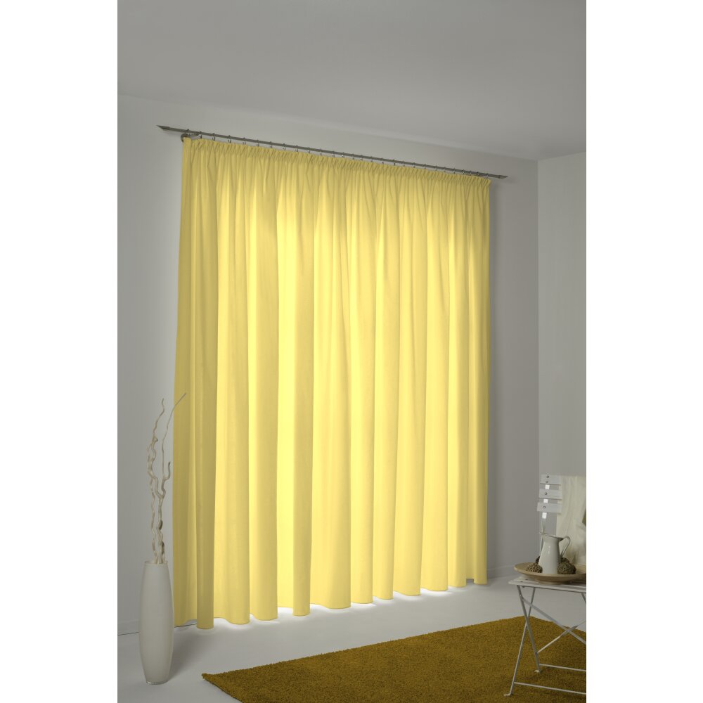 ADAM Einzelschal UNI HxB mit gelb bei Wohnfuehlidee LIGHT, COLLECTION cm, | 245x145 Kräuselband