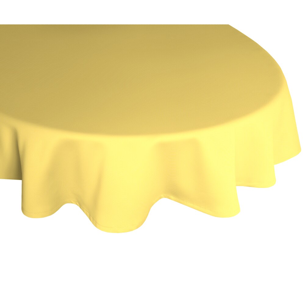 Tischdecke ADAM oval, 220x145 gelb U-Saum, Wohnfuehlidee bei cm, COLLECTION LIGHT, UNI |