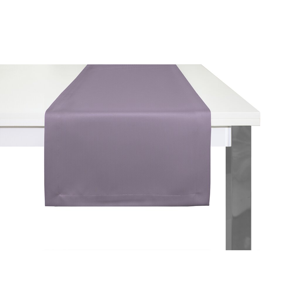 ADAM Tischläufer UNI COLLECTION lila | 150x50 cm, LIGHT, Kuvertsaum, bei Wohnfuehlidee
