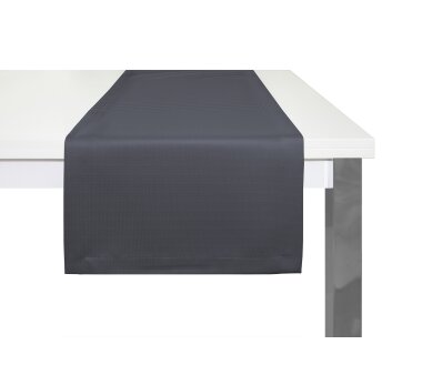 ADAM Tischläufer UNI COLLECTION LIGHT, Kuvertsaum, 150x50 cm, dunkelblau