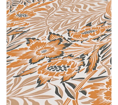 Architects Paper Art of Eden Vliestapete Blumentapete orange matt 10,05 m x 0,53 m