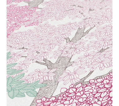 Architects Paper Floral Impression Vliestapete Waldtapete Rosa matt 10,05 m x 0,53 m