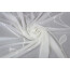 VHG Fertig-Webstore SABINA mit Scherli-Rankenmotiven, Kräuselband-Aufhängung, halbtransparent,  Farbe weiß