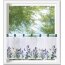 Voile-Bistro-Gardine SALLY, mit Schlaufen, Digitaldruck, transparent, Farbe multicolor, HxB 45x120 cm