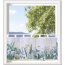 Voile-Bistro-Gardine SUNNY, mit Schlaufen, Digitaldruck, transparent, Farbe multicolor, HxB 45x120 cm