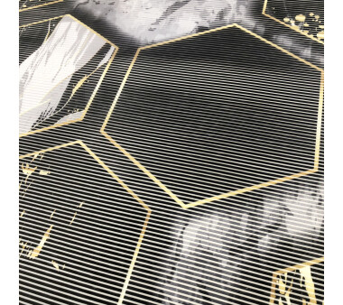 VISION S Schiebegardine LAYON in Bambus-Optik, Digitaldruck, halbtransparent, anthrazit, Größe BxH 60x260 cm
