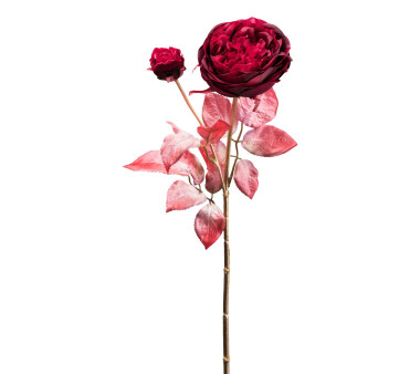 Kunstblume Rose, 3er Set, Farbe bordeaux, Höhe ca....