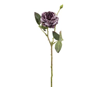 Kunstblume Rose, 6er Set, Farbe lila, Höhe ca. 45 cm