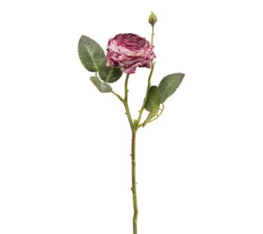 Kunstblume Rose, 6er Set, Farbe mauve, Höhe ca. 45 cm