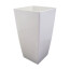 Kunststoff-Vase PIZA konisch, Farbe weiß-glänzend, 22x22x41 cm