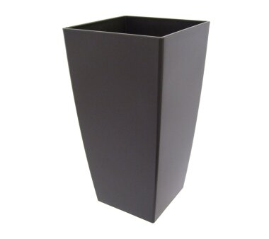 Kunststoff-Vase PIZA konisch, Farbe grau-glänzend,...