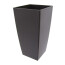 Kunststoff-Vase PIZA konisch, Farbe grau-glänzend, 33x33x61 cm