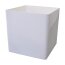 Kunststoff-Übertopf CUBE, 4er Set, Farbe weiß-glänzend, 13x13x13 cm