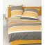 Janine Feinbiber Bettwäsche Davos 65138, Streifen-Design, gelbgold-walnuss, verschiedene Größen