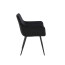 Sessel NIKA I S, 2er Set, mit Microfaser-Samt-Bezug, Farbe schwarz