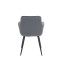 Sessel NIKA I S, 2er Set, mit Microfaser-Samt-Bezug, Farbe grau