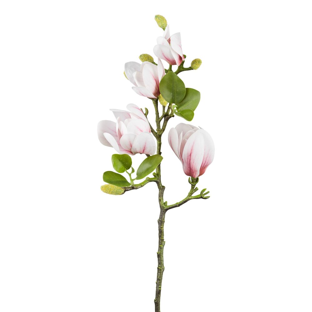 67 - 3er, cm Kunstblume rosa, Magnolie kaufen