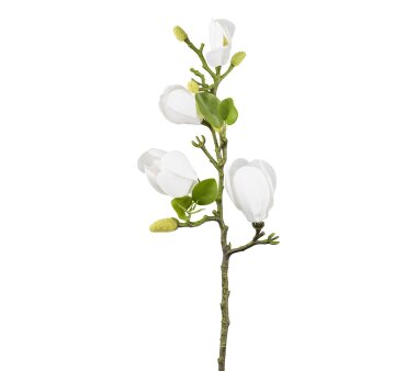 Kunstblume Magnolie, 3er Set, Farbe weiß, Höhe...