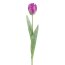 Kunstblume Tulpe offen, 6er Set, Farbe lila, Höhe ca. 49 cm