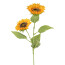 Kunstblume Sonnenblume mit 2 Blüten, 3er Set, Farbe gelb, Höhe ca. 66 cm