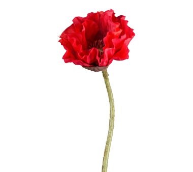 Kunstblume Mohn, 9er Set, Farbe rot, Höhe ca. 52 cm