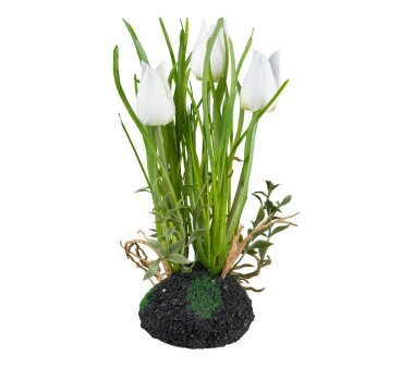 Kunstpflanze Tulpen, 3er Set, Farbe weiß, inkl....