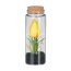 Kunstpflanze Tulpe, 4er Set, Farbe gelb, im Glas mit Deckel, Höhe ca. 12,5 cm