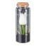 Kunstpflanze Tulpe, 4er Set, Farbe weiß, im Glas mit Deckel, Höhe ca. 12,5 cm
