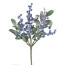 Kunstpflanze Miniblattbusch mit Beeren, 5er Set, Farbe blau, Höhe ca. 28 cm
