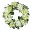 Künstlicher Hortensien-Kranz, Farbe grün-weiß, Ø 38 cm