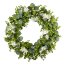 Künstlicher Margeritten-Mixkranz, Farbe grün-weiß, Ø 47 cm