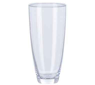Glas-Vase, transparent, 17x17x21 cm