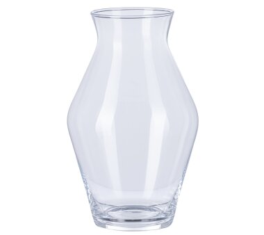 Glas-Blumenvase, klar, 17x17x21 cm