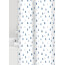 GRUND Textil Duschvorhang DROPS, Farbe weiß/blau, Größe 180x200 cm