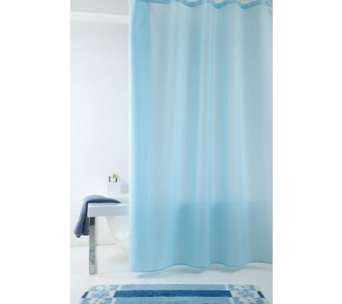 GRUND Textil Duschvorhang IMPRESSA, blau,...