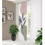 HOME in green Schiebevorhang FRONDA in Bambus-Optik, Digitaldruck, halbtransparent, rose-grün, Größe BxH 60x245 cm