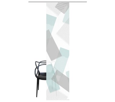 VISION S Schiebevorhang NAYAH in Bambus-Optik, Digitaldruck, halbtransparent, mint, Größe BxH 60x260 cm