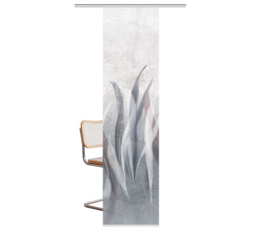 Schiebevorhang Deko blickdicht SIRALIO, Farbe graublau, Größe BxH 60x245 cm
