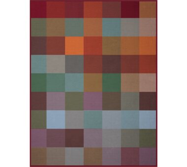 Wohndecke Woven multicolor, mit Samtbandeinfassung, Größe 220x240 cm