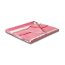 Bocasa Plaid Stipe Out pink, mit Fransenabschluss, Größe 130x170 cm