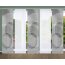 HOME in green 5er Set Flächenvorhänge AFONSO, halbtransparent, Höhe 245 cm, anthrazit