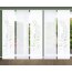 HOME in green 5er Set Flächenvorhänge CELSO, halbtransparent, Höhe 245 cm, salbei