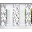 HOME in green 5er Set Schiebegardinen GREN, halbtransparent, Höhe 245 cm, schwarz-weiß