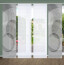 HOME in green 4er Set Flächenvorhänge AFONSO, halbtransparent, Höhe 245 cm, anthrazit