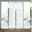 HOME in green 4er Set Schiebegardinen ABANIO, halbtransparent, Höhe 245 cm, grün