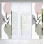 HOME in green 4er Set Schiebevorhänge FRONDA, halbtransparent, Höhe 245 cm, rose-grün