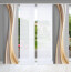 HOME in green 4er Set Schiebevorhänge ELANIA, halbtransparent, Höhe 245 cm, goldfarben