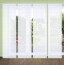 HOME in green 4er Set Schiebevorhänge ROMOLUS, halbtransparent, Höhe 245 cm, weiß