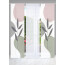 HOME in green 3er Set Schiebevorhänge FRONDA, halbtransparent, Höhe 245 cm, rose-grün